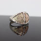 Black Hills Gold Sterling Silver Band. 10k Black Hills Gold Inlays ring.sz12. st(72)