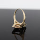Black Hills Gold Marquise shaped Ring. FREE RESIZE. 10k Multi-Tone Black Hills Gold Statement Ring. st(66)