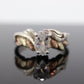 Black Hills Gold Sterling Silver Ring. Pear cut CZ Topaz Black Hills Gold Silver Band st(32)