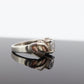 Black Hills Gold Sterling Silver Ring. Pear cut CZ Topaz Black Hills Gold Silver Band st(32)