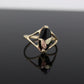 Black Hills Gold Ring. 10k Onyx Black Hills Gold Mens Statement Ring. sz 6 (60)