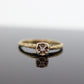 Diamond Elevated on Ring. 14K Diamond Illusion set. Vintage Diamond Flower Setting ring. st(53)