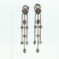 David Yurman DIAMOND Sterling Silver CABLE Drop Earrings.  David Yurman CONFETTI Diamond strand dangle earrings st(212)
