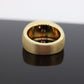 Brushed Wide Dome 14k Yellow Gold Band. Italian  14k DOME Textured band. st(167)