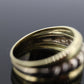 Cable Wide Dome 14k Yellow Gold Band. Italian  Milor 14k DOME Multi Tone band. st(167)