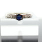 EFFY Sapphire ring. 14k Sapphire Diamond solitaire ring. BITA Sapphire diamond ring. st(155)