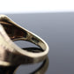10k Turquoise and diamond ring. Heavy Mens Turquoise and center diamond multi-tone Rose green yellow gold ring. st(350)