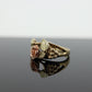 Black Hills Gold Ring. 10k FLOWER ROSE Multi-Tone Black Hills Gold Statement Ring. size 5 stock(63)