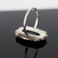 Sterling Silver Oval Onyx ring. Engraved Outline Vintage. st(37)