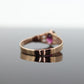 10k Victorian Claw Set Garnet. Antique 10k Gold oval garnet claw set solitaire. st(92)