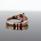 10k Victorian Claw Set Garnet. Antique 10k Gold oval garnet claw set solitaire. st(92)