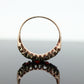 Antique Victorian 9k 375 Garnet Cluster ring. 9k Yellow Gold UK Chester 1905. st(104)