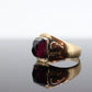 Antique Black Hills Gold ring. 10k Pyramid Garnet Black Hill Ring. Black Hills GARNET Antique. st(104)