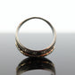 Antique DIAMOND Star bezel set ring. 14k Multi-Color Diamond Gypsy setting star wide eternity band.  st(173)