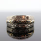 Antique DIAMOND Star bezel set ring. 14k Multi-Color Diamond Gypsy setting star wide eternity band.  st(173)