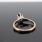 10k Art Deco Prong set Set TOURMALINE. Antique 10k Gold White, Wile and Warner WWW high claw setting solitaire. st(55)