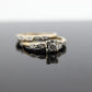 Art Deco Engagement Wedding Diamond Ring Set. Antique DELICATE Wedding Ring Set. 14k Multi-Tone with a Diamond.  st(138)