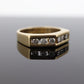 14k diamond tension set Eternity ring. 14k Diamond channel infinity chevron mirror band st(161)