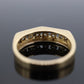 14k diamond tension set Eternity ring. 14k Diamond channel infinity chevron mirror band st(161)