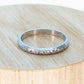 PLATINUM Art Deco Blossom Flower Engraved PRISCILLA Band. Flower Blossom engraved Ring. Engraved. st(155)