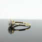 Diamond Daisy Cluster Elevated Ring. 10k Yellow gold with round diamond Cluster arrangement. st(47)