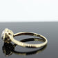 Diamond Daisy Cluster Elevated Ring. 10k Yellow gold with round diamond Cluster arrangement. st(47)