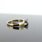 14k Marquise Diamond Solitaire Ring . 14k Yellow Gold Diamond Petite Engagement Ring. st(83)