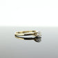 14k Round Diamond Solitaire Ring . Petite 0.36ct Diamond Engagement Ring. st(74)