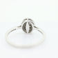 10k Diamond HALO Cluster Elevated Ring. 10k White gold with round diamond Double Halo arrangement. st(92)