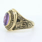 1968 Lancaster Catholic High School Class Graduation ring. 10k Gold with oval amethyst solitaire. st(187)