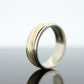 ARTCARVED 14k Gold Comfort Wedding Band. ARTCARVED JR Wood made Matte 14k Yellow Gold. Two tone 14k gold Comfort fit. st(165)