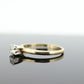 14k Round Diamond Solitaire Ring . Petite 0.36ct Diamond Engagement Ring. st(74)