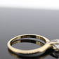 14k Round Diamond Solitaire Ring . Petite 0.36ct Diamond Engagement Ring. st(74)