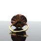 14k Diamond Daisy Flower Petal Ring. Heat bluing 14k Gold Rose Petal with diamonds statement ring. stock(3-56/50)