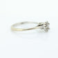 10k Heart Diamond Cut Halo ring. 10k white gold Heart Cut diamond cluster band. Diamond Halo ring. st(86)