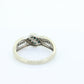 10k Blue Diamond Pave Encrusted Band. BLUE diamond pave band ring. Sz7.25 st (81)