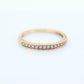 10k Rose Gold Diamond Wedding Ring set. Princess cut Double Halo Wedding Set. Engagement set. Bridal Set rings. Eternity band. st(316)