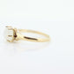 10k Victorian MOONSTONE cabochon Claw set ring. Antique sphere Moonstone ring ring. st(40)