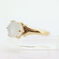 10k Victorian MOONSTONE cabochon Claw set ring. Antique sphere Moonstone ring ring. st(40)