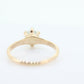 10k Victorian MOONSTONE cabochon Claw set ring. Antique sphere Moonstone ring ring. st(46)