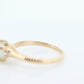 10k Victorian MOONSTONE cabochon Claw set ring. Antique sphere Moonstone ring ring. st(46)