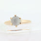 10k Victorian MOONSTONE cabochon Claw set ring. Antique sphere Moonstone ring ring. st(46)