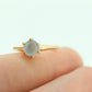 10k Victorian MOONSTONE cabochon Claw set ring. Antique sphere Moonstone ring ring. st(46)