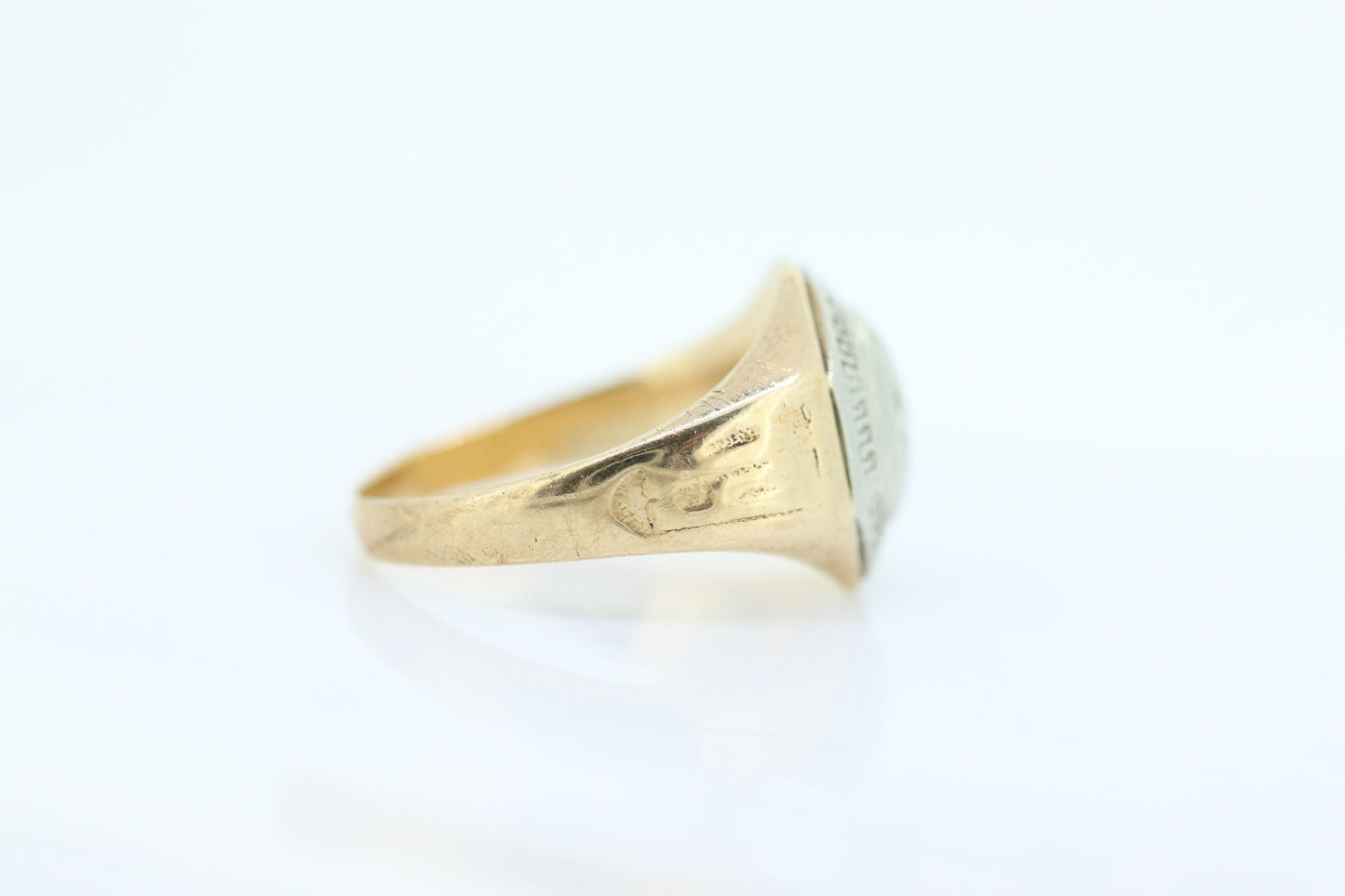 JR Wood Class 1928 BHS Ring. 10k Antique BHS Jr Wood and Sons Graduation Class High School Signet Ring. st(83)