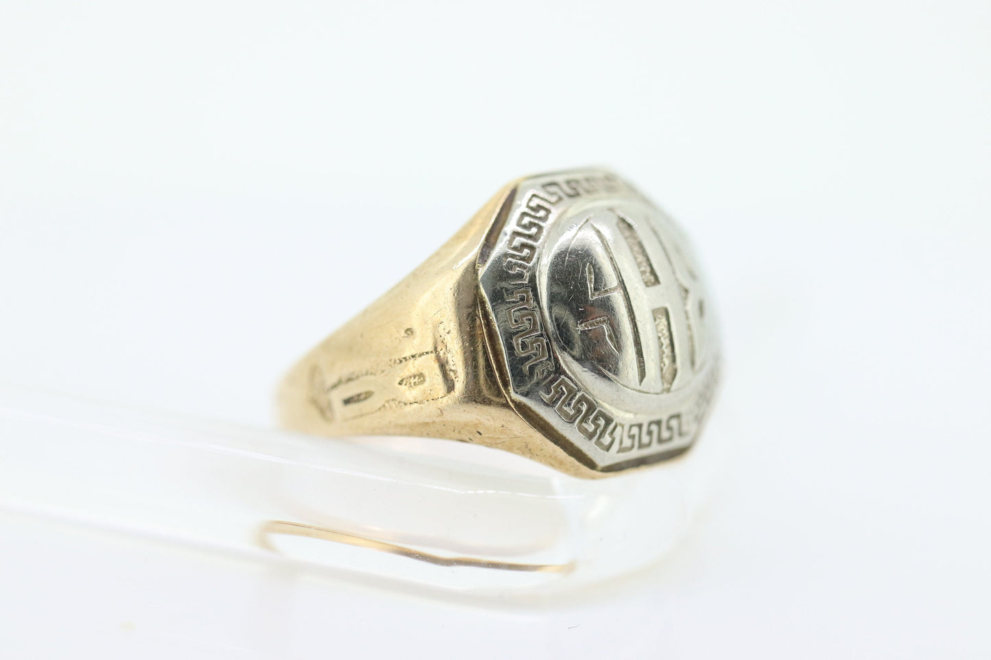 JR Wood Class 1928 BHS Ring. 10k Antique BHS Jr Wood and Sons Graduation Class High School Signet Ring. st(83)