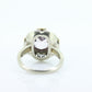 Antique 14k Gold Art Deco Kunzite ring. Robin Bladen & Robins RBR Pearl seed enamel flower filigree ring. st(248)