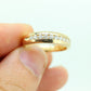 14k Channel Diamond Wedding eternity Band. Unisex Diamond channel eternity ring 0.50 ctw. Comfort fit.