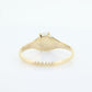 10k Victorian MOONSTONE cabochon Claw set ring. Antique sphere Moonstone ring ring. st(40)