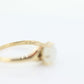 10k Victorian MOONSTONE cabochon Claw set ring. Antique sphere Moonstone ring ring. st(40)