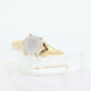 10k Victorian MOONSTONE cabochon Claw set ring. Antique sphere Moonstone ring ring. st(40)